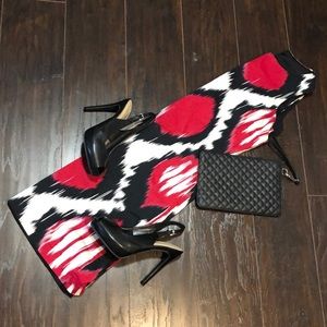 Cartise bold print cotton dress